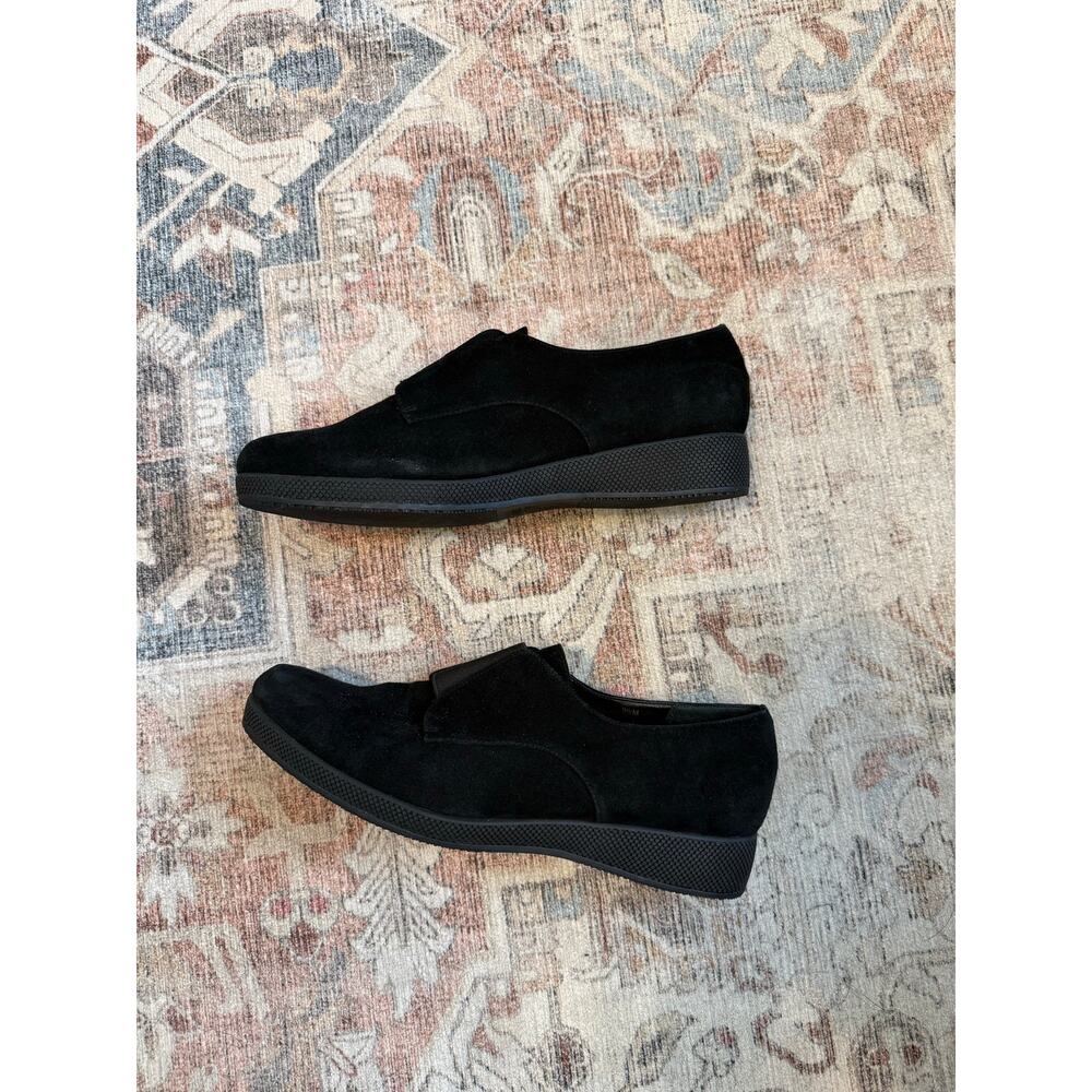VANELi Sport Black Slip-On Leather Loafers, Sz 9.5
